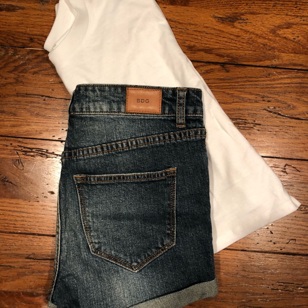 Urban Outfitters dark wash jean shorts